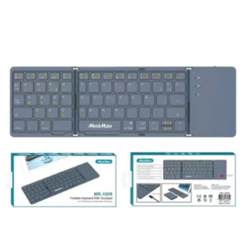 Teclado USB Portátil Plegable Pad Tactil